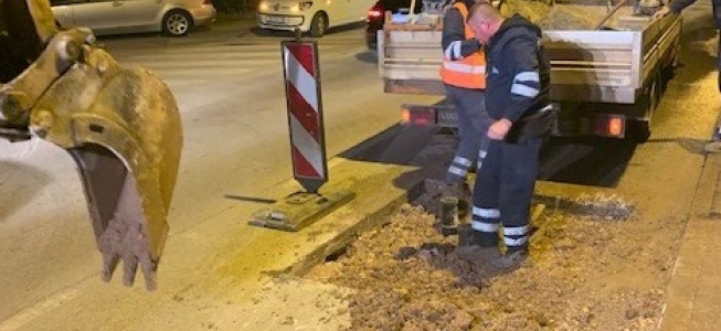 Sanacija gubitka u ulici Put Bokanjca (Noćni rad)